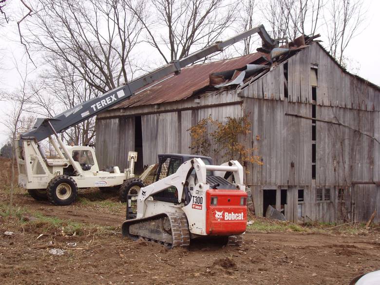 Oldfather Barn / Taking down the barn...